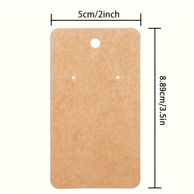 Карточки-подставки для сережек из коричневой крафт-бумаги, в количестве 100/200 штук - для сережек DIY и сережек-подвесок, для изготовления украшений