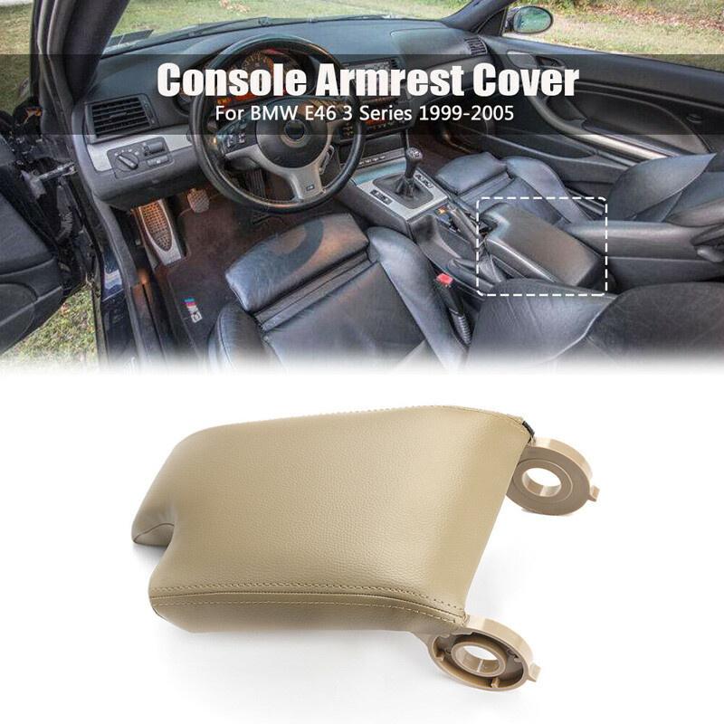 51168213678 Car Center Console Armrest Cover For 3 Series E46 1999 2000 2001 2002 2003 2004 Leather Car Armrest Left Driver