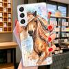 Animal Oil Painting Horse Cover Phone Case For Samsung Galaxy S26 S25 Edge S24 Ultra S23 S22 Plus S21 S20 FE Soft Fundas Shell G