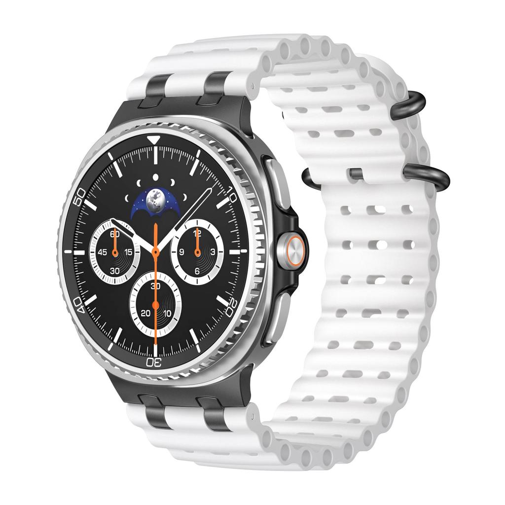 Ocean Silicone Sports Band For Samsung Galaxy Watch 9 40mm 44mm Strap For Galaxy Watch 8 40mm 44mm Classic 46mm Unisex Watchband Correa Bracelet