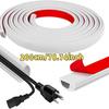 1PCS PVC Self-Adhesive Wall Cable Cover Easy Wire Management For Flooring Invisible Home Decor Cable Channel Floor Cord Organizer Decorative Concealer