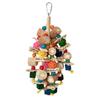 Bird Toy Parrots Chewing Toy Birdcage Block Tearing BiteToy Small Medium Birds Cage Wooden Puzzle for Lovebirds Conures