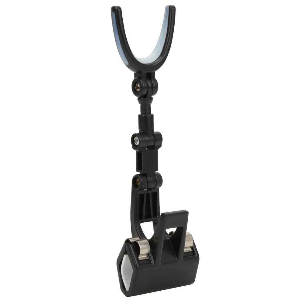 Plastic Portable Luminous Head 360 degrees  Rotating Fishing Rod Bracket Holder Back Hanging Stand
