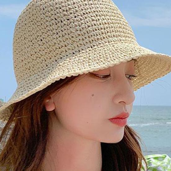 Складная женская соломенная шляпа от солнца с широкими полями, дышащая солнцезащитная маска, идеально подходит для пляжных путешествий, активного отдыха, доступно несколько цветов