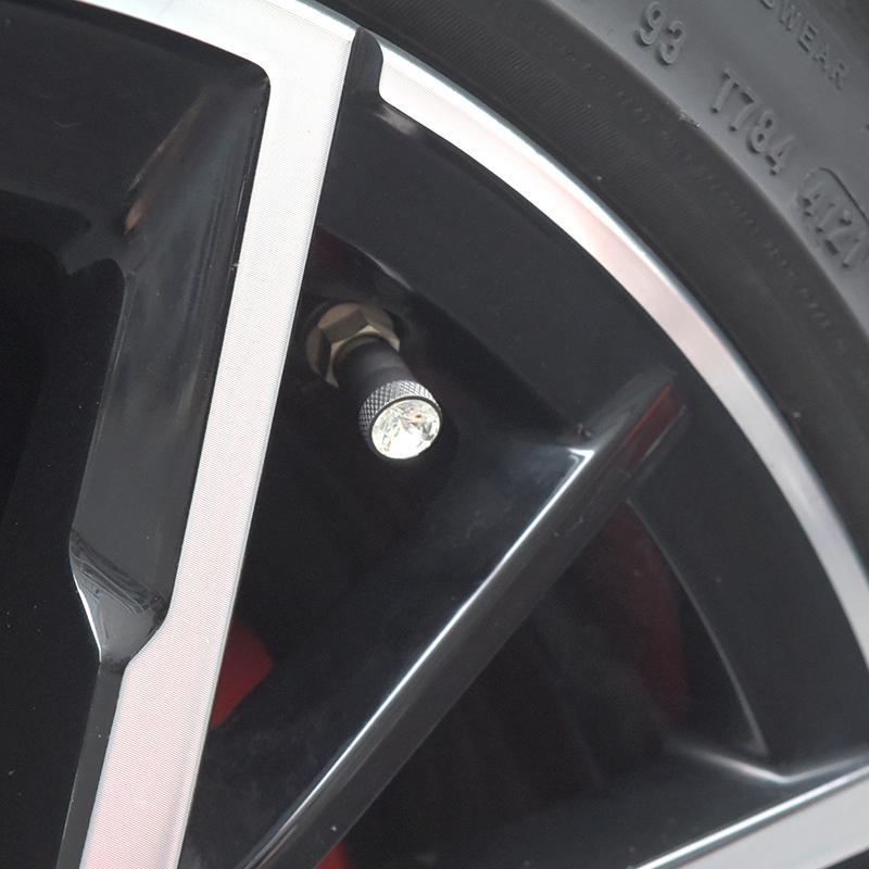 xlnpu7 Car Wheel Tire Valve Stems Caps Crystal Tyre Rim Stem Covers Airdust Waterproof for BMW VW Toyota Auto Moto Car Accessories Tool