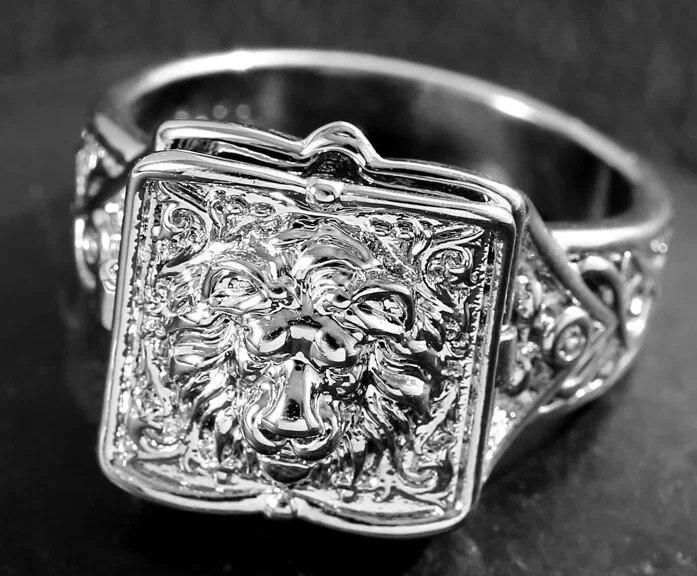 Уникальный крест с открытой крышкой, манжеты, медальон, маленький секретный узор, медные кольца для мужчин, обручальное, свадебное, мужское кольцо, ювелирные изделия