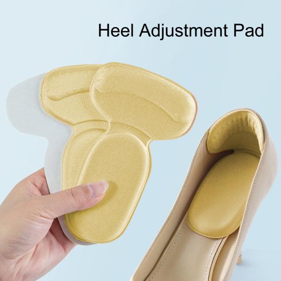 1 Pair Heel Adjustment Pad Shock-Absorbing Comfortable Insole for Shoe Size Adjustment High Heel Shoe Adapter for Various Shoe Types