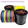 GHOTDA 300M Braided Fishing Line 12 Strand PE Line Braid Multifilament Fishing Line 25 30 39 50 65 77 92 120 135LB