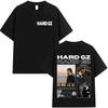 Графическая футболка Rapper HARD GZ Тур 2025 Спортивная Высокое Качество Летняя Модная Футболка Хип-Хоп Хлопковая Футболка Уличная Мода Мужская Женская