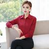 Women Shirt Elegant Lapel Collar Women's Shirt Collection Long Sleeve Slim Fit Office Lady Tops for Work Wear Fall Blouse Styles