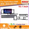 Автомобильное радио для Toyota Hiace H200 2010 - 2018 LHD RHD Carplay навигация GPS Android Auto Miltimedia Player стереоголовка BT 2din