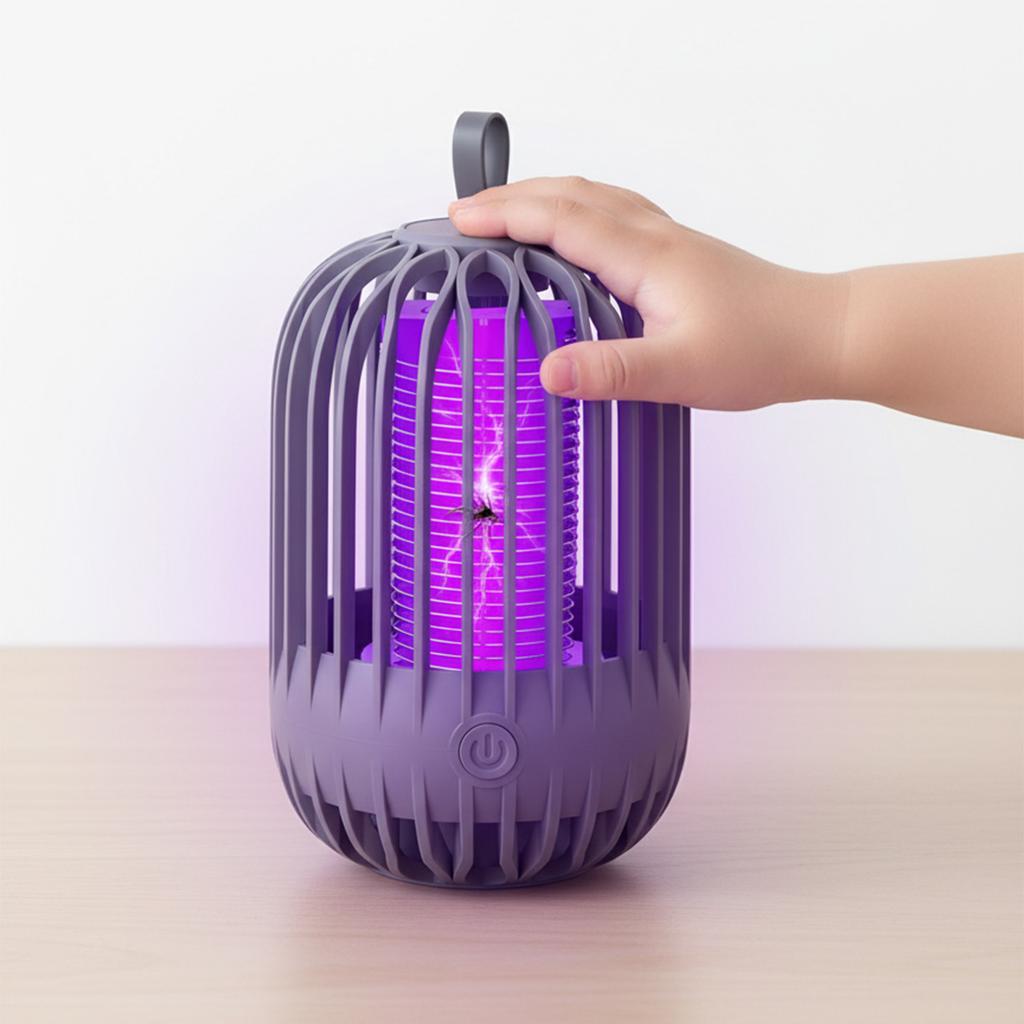 Mosquito Killer Lamp Electric Shock Usb Rechargeable Bug Zapper Light Fly Catcher Trap Repellent Machine Ultraviolet Light