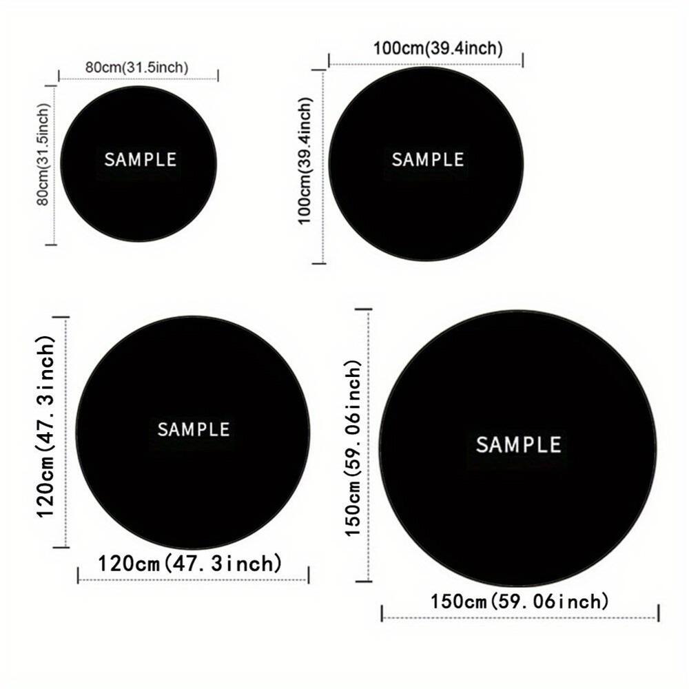 Cristiano Ronaldo Round Area Rug Perfect for Outdoor Dining Room Kitchen Bedrooms Antislip Round Carpet Anime Office Decor Perfect Gift for Women Men
