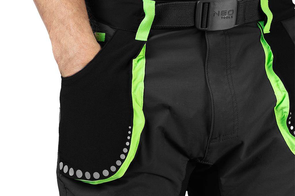 PREMIUM shorts, 4-way stretch, black, size XL