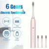 Electric Toothbrush Set Ultrasonic Adult Fully Automatic Smart Sonic Ultra Fine Soft Wool Easy To Carry Full Body Waterproof-