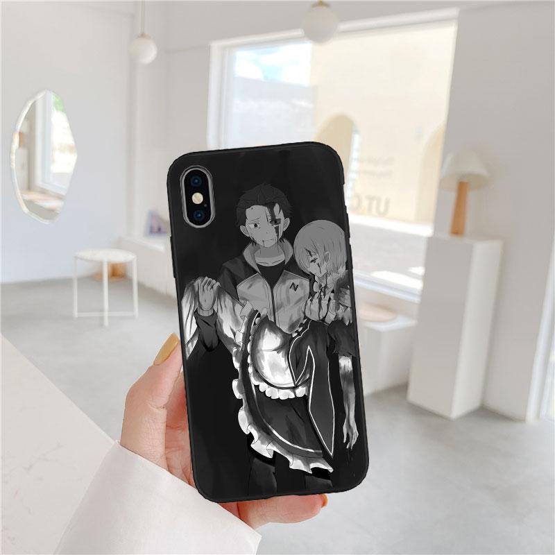 CJ48 Emilia Re Zero Ram Rem Soft Shell Phone Case for Redmi Note 8 9 Pro Max 9S 9T 9C NFC 8T 8A 10A A4