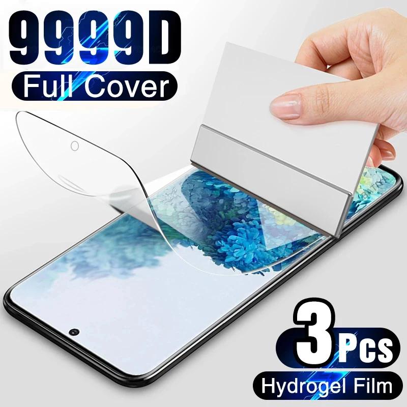 3PCS Full Cover Hydrogel Film For OPPO Reno 3 4 5 6 7 8 8T 9 10 11 13 Pro Plus 5G Screen Protector For Reno12 Reno 9 F27