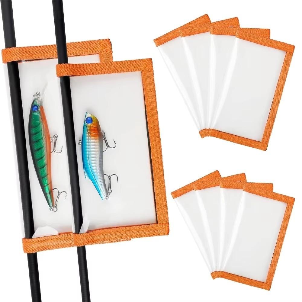 Clear PVC Lure Covers Durable Fishing Bait Storage Clear Hook Lure Covers Fishing Use