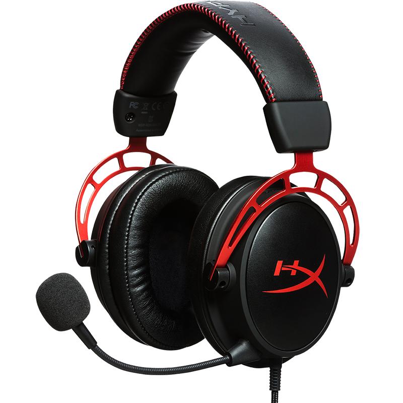 HYPERX Cloud Alpha - Gaming Headset, Dual Chamber Drivers, Legendary Comfort, Aluminum Frame, Detachable Microphone – Red