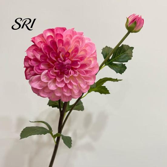 Realistic Petal Texture Flower Artificial Chrysanthemum Ball Flowers with 1 Head Bloom And Bud Fake Mums Long Lasting Hydrangea Bouquet for DIY Bridal