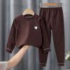 Children's Underwear Set Hot Autumn Winter Boys' and Girls' Long Sleeve Pajamas Baby's Autumn Clothes and Pants
