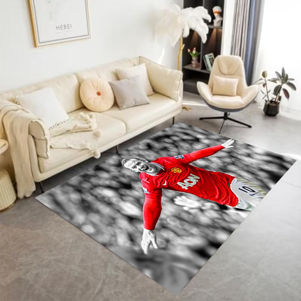 Wayne Rooney Celebration Floor Mat Design for Hallway Foyer Bedrooms Playrooms Anti-slip Rug Office home decor Spiritual Gift