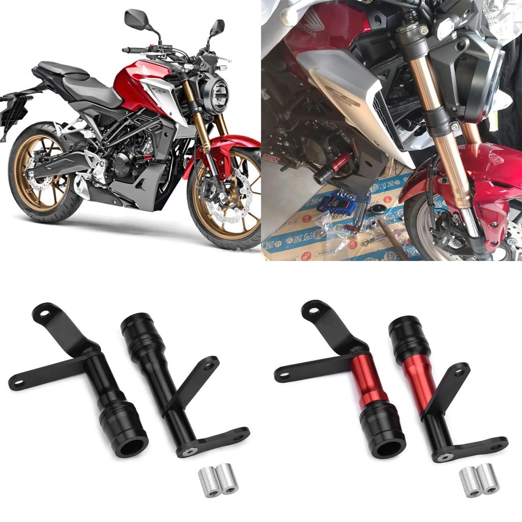 Motorcycle Frame Slider Engine Slider Compatible Models Honda CB125R Only & (2BJ-JC79) [2019-2023] (Black)