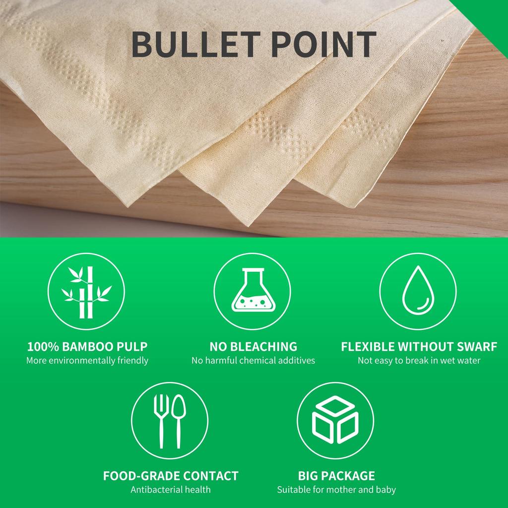 От Seiga bamboo tissue высококачественная бумага для коммерческого использования из необработанного бамбука 1 12 1 упаковка из 160 листов Первичная бумага без запаха и разлагаемая естественным путем
