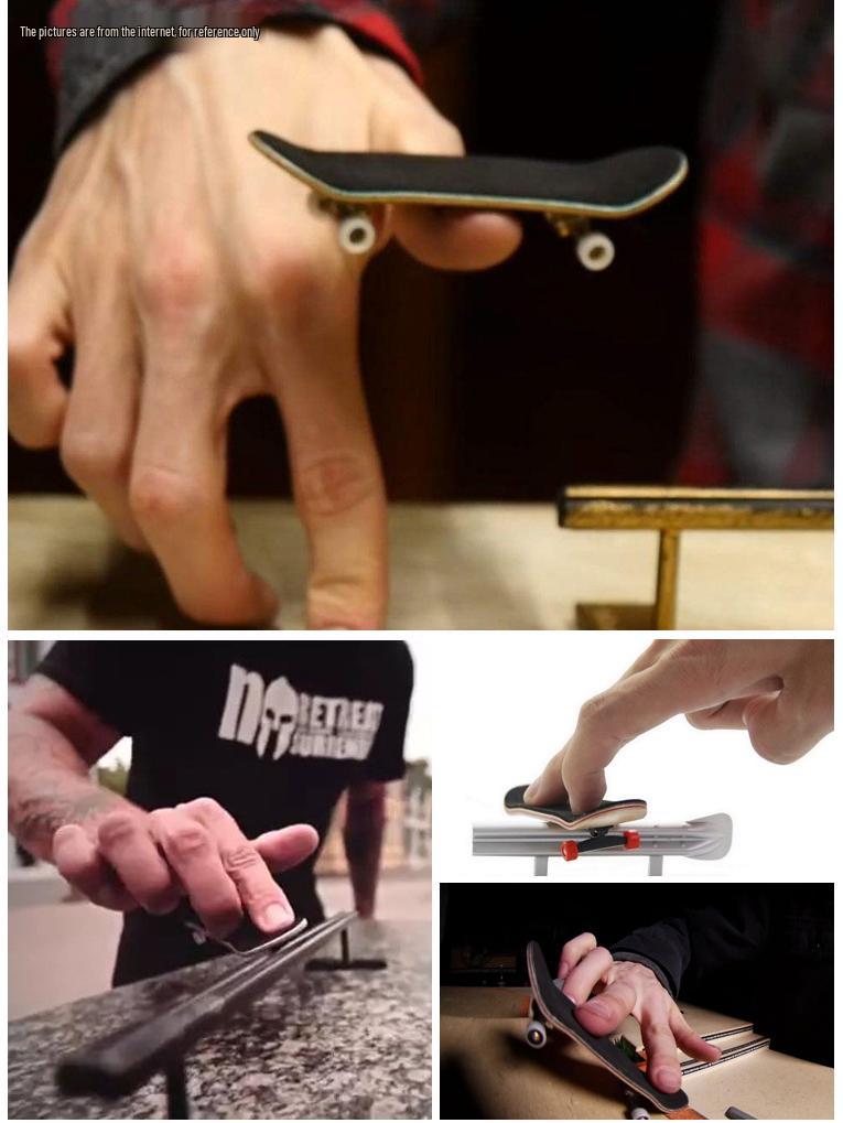 Maple Double Kick Finger Skateboard Toy for Teens & Children