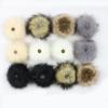 2pcs Cap Accessories Faux Fox Fur PomPom With Buckle DIY Ball Hat Ball Pom Pom Hairball Multicolor