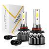 2Pcs LED 9005 HB3 9006 HB4 Car Headlight Bulb 15000LM 6500K Running Front Head Lamp COB Chips Cooling Fan DC12V Auto Headlight