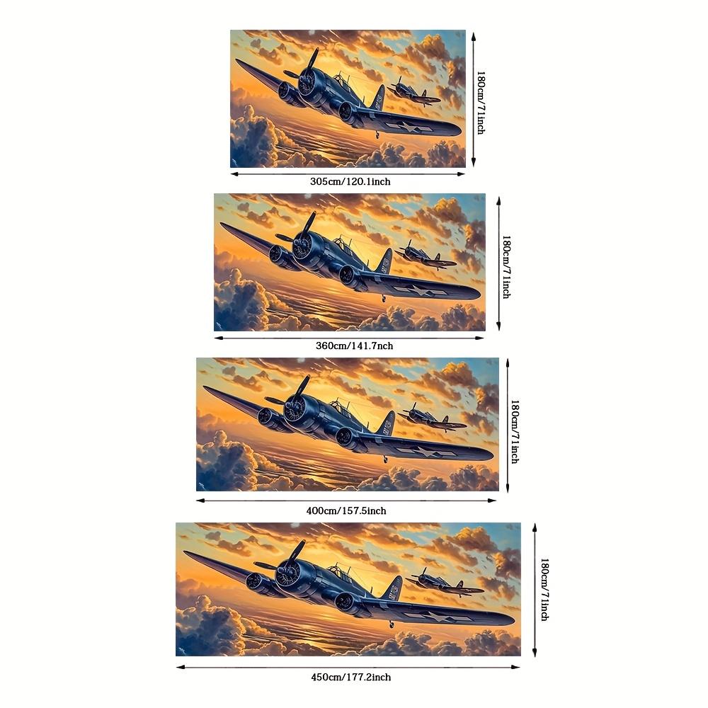 One 2D flat banner of a garage door flying under the setting sun, suitable for seasonal outdoor decorationDJH