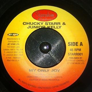 7-дюймовая пластинка CHUKKI STAR JUNIOR KELLY My Only Joy STARR001 Starrdom Produc 2002 UK Регги Ска Даб Б/у