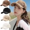 Winter Accessories Sporty Style Peak Cap Warmth Baseball Caps Minimal Style Plush Unisex Casual Hat Fashion 56-58cm