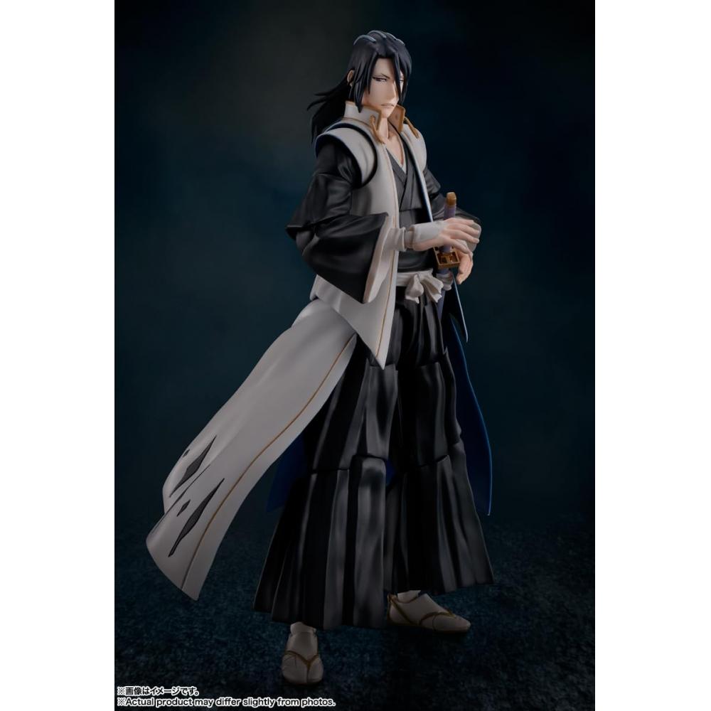 TAMASHII NATIONS SHFiguarts BLEACH Тысячелетняя кровавая война Курица Бьякуя Кучики Приблизительно. 155 мм подвижная фигурка из окрашенного АБС и ПВХ пластика