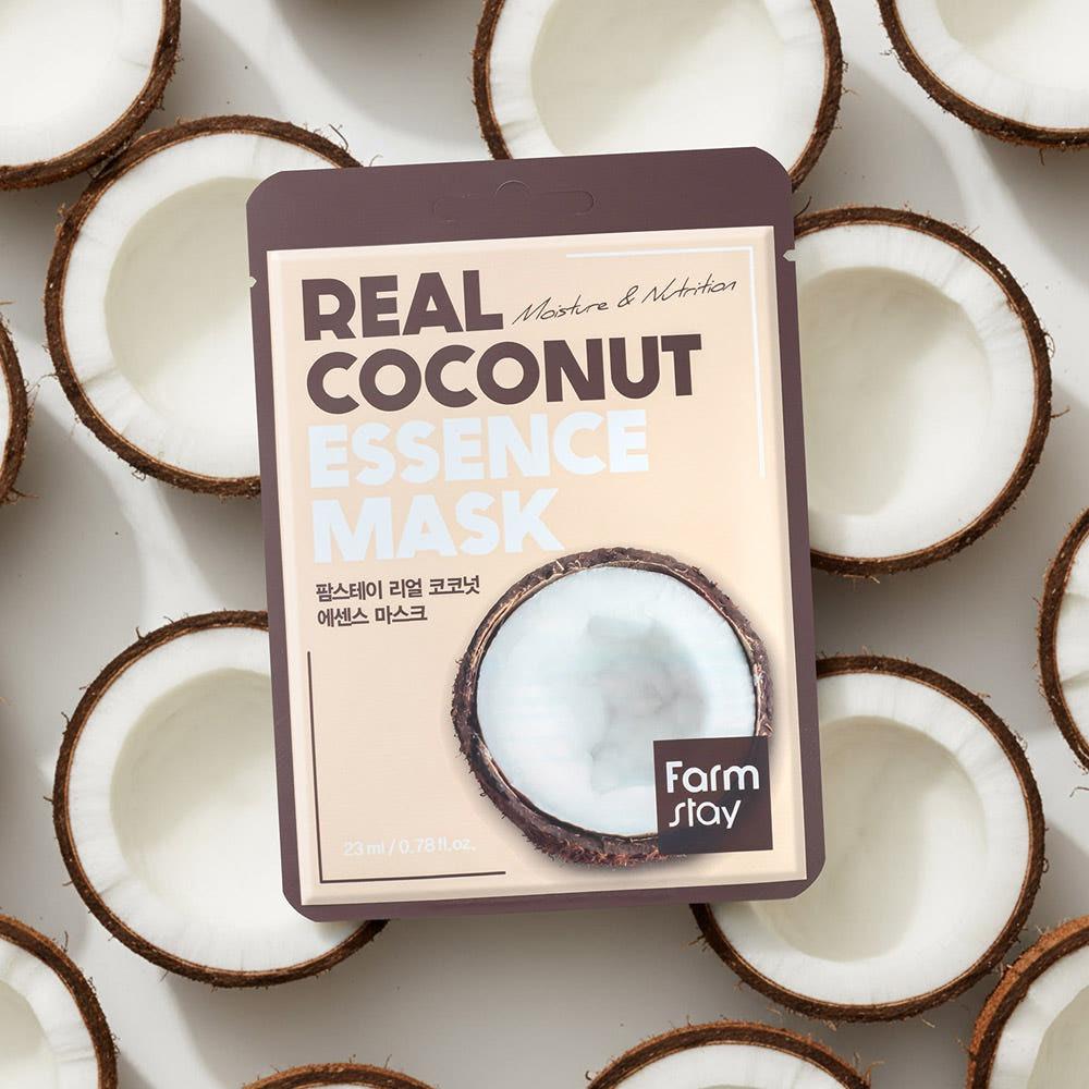 Farmstay Real Coconut Essence Mask Moisturizing Softening 23ml x 10ea