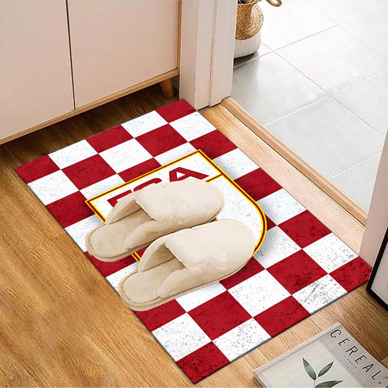 Augs-burg Crest Rug for Living Room, Game Rooms, Office, Bedroom, Office Floor Mat Playful Design, fan gifts Christmas decor