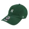Бренд 47 Cap Mini Logo Cleanup CLEAN UP MENS LADIES CAP Chibi Logo Hat Forty Seven Yankees Dark Green Free Size '47 Men's Women's