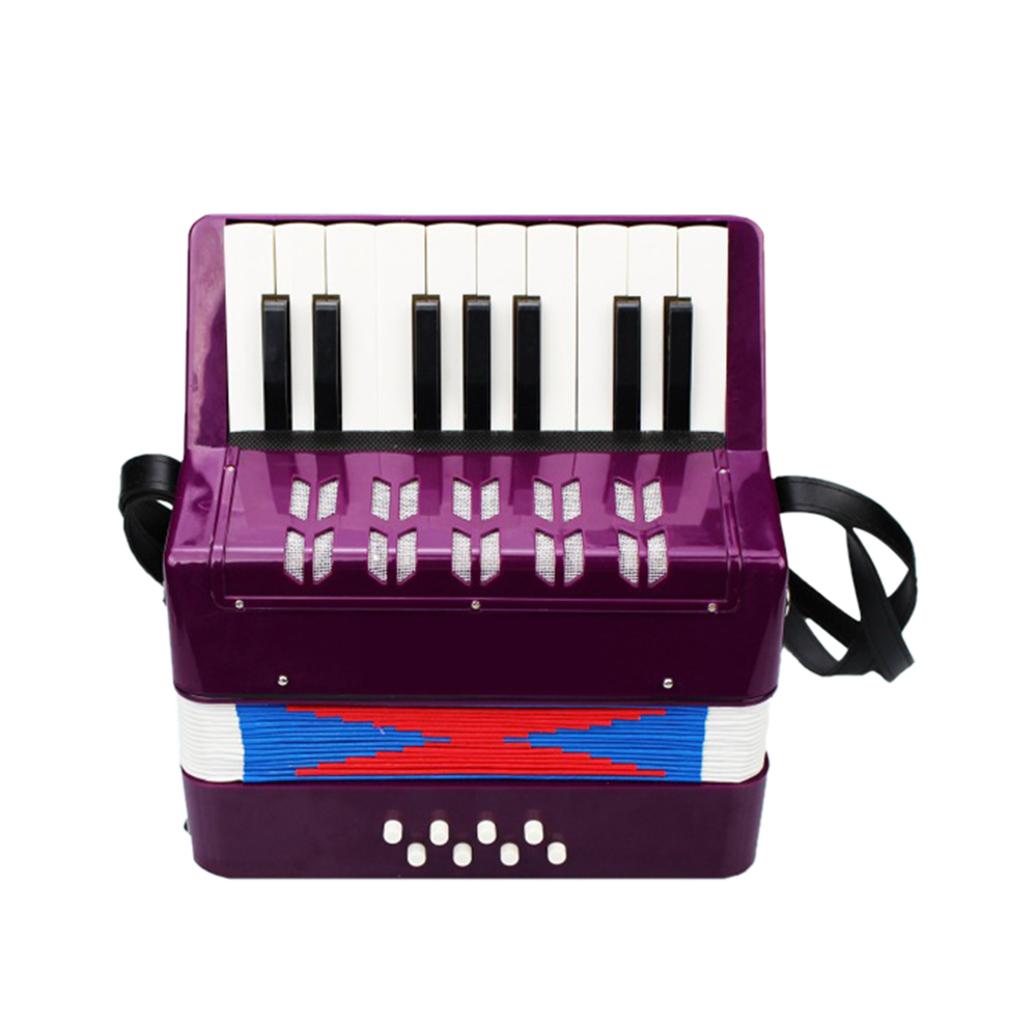 Kids Children Accordion 17-Key 8 Bass Mini Small Accordion Educational Musical Instrument for