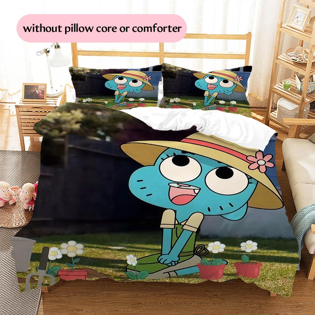 Nicole Watterson Pattern Bedding Home Decoration Birthday Gift ( 1 duvet cover + 2 pillowcase, without core),fan merchandise.