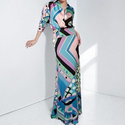 Женское летнее новое платье с длинным рукавом, сексуальное, с открытыми плечами, с принтом, облегающее талию