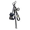 Fashion Leather Braided Rope Keychain Cat Shape Gifts Mobile Phone Lanyard Hanging Decoration Cat Keyring Bag