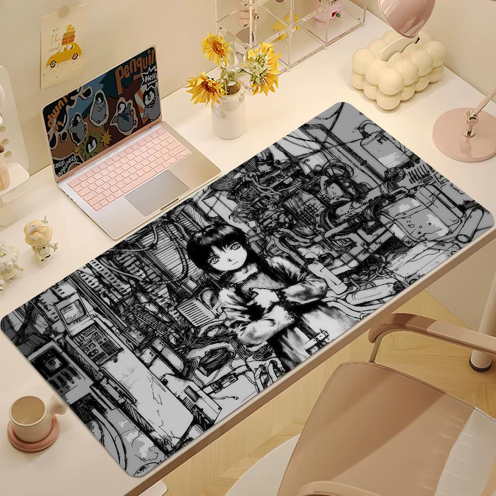 Serial EExperiments Lain Mouse Pad Large NonSlip Lockedge Desktop Computer Desk Mat Keyboard Mousepad Office Gamer Student