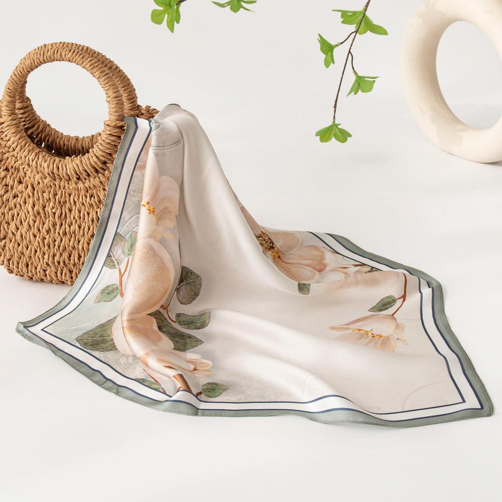 Новый весенний стиль шелковый шарф Mulberry маленький квадратный шарф шелковый высококачественный принт модный универсальный шарф