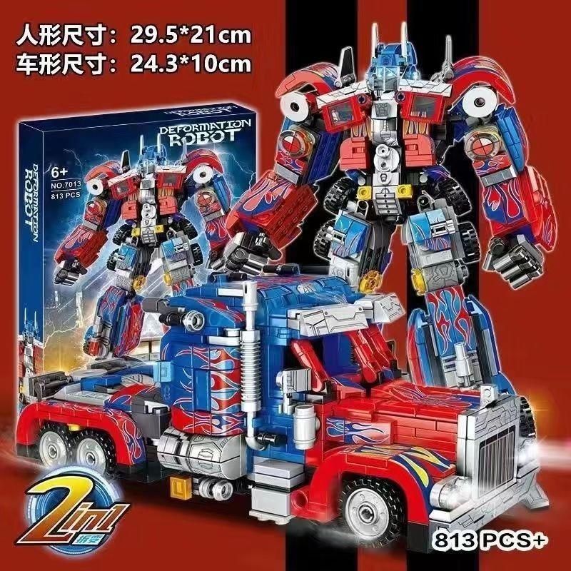 Совместимо с Lego робот-трансформер Gundam Mecha Шмель Оптимус Прайм модель автомобиля игрушка для мальчика