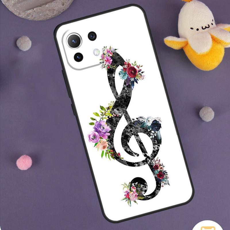 Чехол-футляр с нотным знаком скрипичного ключа для Xiaomi 15 Ultra 14 13T 14T 15T 17 Pro Max POCO F8 Ultra F5 F6 F7 X5 X6 X7 Pro