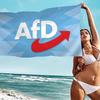 Afd Альтернативный Флаг Германии Микрофибра Печатное Пляжное Полотенце Альпинизм Йога Пляж Плавание Впитывающее Мягкое Полотенце