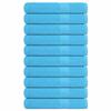 VidaXL Towels 10 Pcs Turquoise 100x200 Cm 360 G/m² 100% Cotton, Beach Towel, Guest Towel, Large Towel 136988