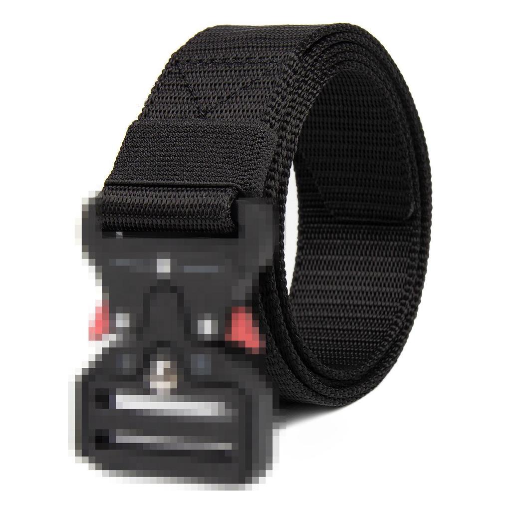 New Unisex Canvas Tactical Belt - No Metal Buckle, Woven Design, Ideal for Military Training.