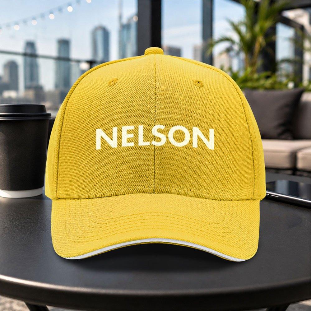 Nelson Sandwich Baseball Cap Unisex Adjustable Casual Dad Hat Lightweight Outdoor Travel Party Daily Wear Multiple Colors